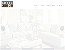 Tablet Screenshot of abodehomefurnishings.com